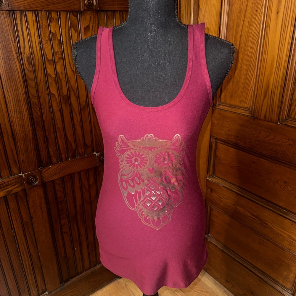 No Boundaries Pink Graphic Sleeveless Tank Top